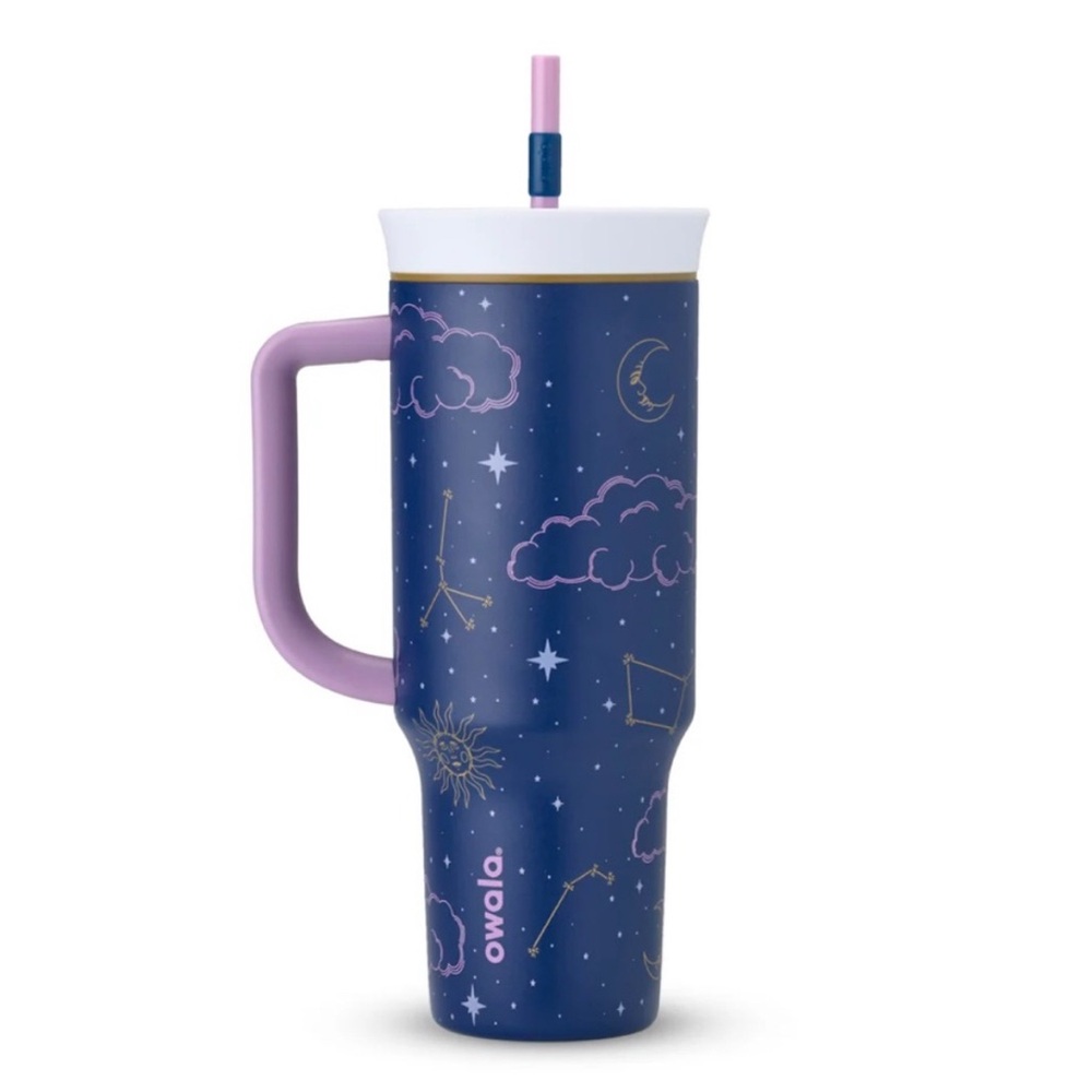 Owala Color Drop Out of Orbit Insulated Tumbler with Straw - Blue and Purple